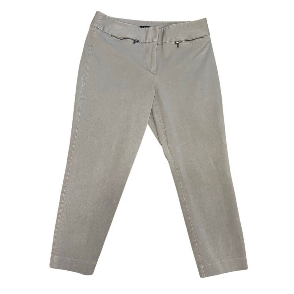 Loft Julie Cropped Beige/Grey Pants. Size 8. Great Condition!
